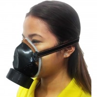 Masca de protectie cu filtru de carbon activ, cadou ochelari de protectie