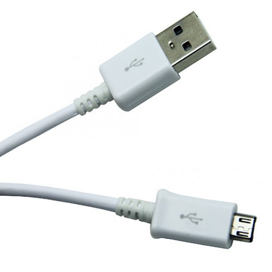 Cablu Date si Incarcator Micro Usb  Culoare Alb C120