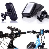 Suport Telefon Universal XL MRG L-150, Pentru Bicicleta / Moto, Impermeabil, Negru C150