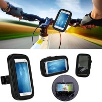 Suport Telefon Universal XL MRG L-150, Pentru Bicicleta / Moto, Impermeabil, Negru C150