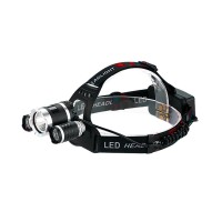 Lanterna De Cap 3 x Led Cree XML T6 MRG M-155, 2x Acumulatori 18650, Frontala, Negru C155