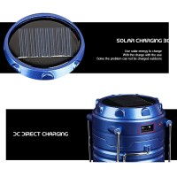 Felinar Camping LED Reincarcabil cu Lanterna - Panou Solar si USB C157