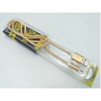 Cablu Date si Incarcare MRG L-CD-003, Micro USB, Cablu Panza, Gold C216