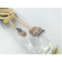 Cablu Date si Incarcare MRG L-CD-003, Micro USB, Cablu Panza, Gold C216