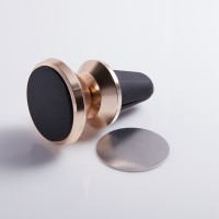 Suport grila ventilatie pentru telefon MRG L-223, Cu magnet, Rotire 360 grade, Gold C223