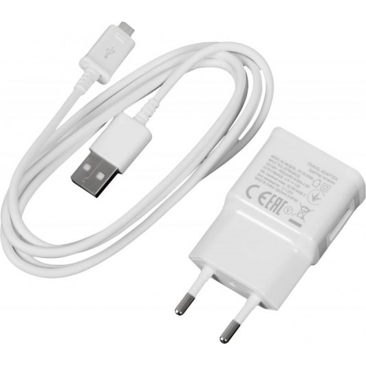 Adaptor priza 5 V MRG L-233, MicroUSB, 2 Ah, Alb C233