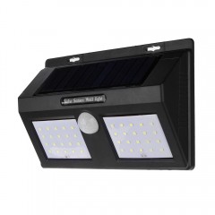 Lampa cu LED Dubla MRG P-251, Panou Solar, Senzor miscare, 40 x LED C251