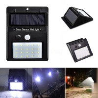 Lampa cu LED MRG P-285, Panou solar, Senzor de miscare, 20 LED C285