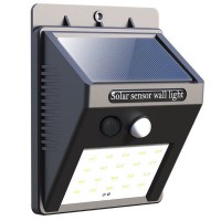 Lampa cu LED MRG P-285, Panou solar, Senzor de miscare, 20 LED C285