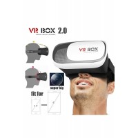 Ochelari virtuali 3D MRG L-290, VR Box, Pentru telefoane, Alb C290