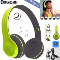 Casti wireless MRG P47 Verde cu bluetooth microfon C292