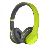 Casti wireless MRG P47 Verde cu bluetooth microfon C292