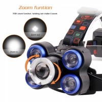 Lanterna Frontala De Cap MRG M-323 5 Led Zoom Reincarcabila C323