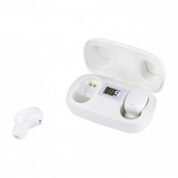 Casti bluetooth MRG L-TWS-T10S, cu Display, In-ear, Alb C370