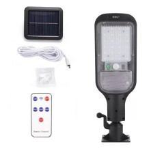 Lampa solara stradala MRG A-HS-8011D, Panou solar, 120 LED, Negru C398 Lampa solara stradala MRG A-HS-8011D, Panou solar, 120 LED, Negru C398