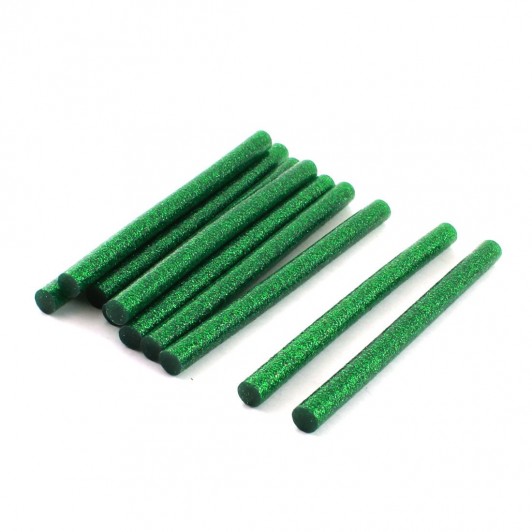 Set 10 rezerve silicon 11mm MRG M-420, Lungime 20cm, Verde C420