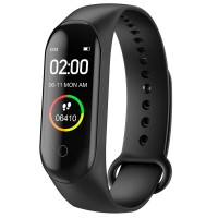 Bratara fitness MRG P-M4, Inteligenta, Bluetooth, Negru C457