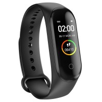 Bratara fitness MRG P-M4, Inteligenta, Bluetooth, Negru C457