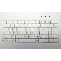 Husa cu Tastatura pentru Tableta 9.7” MRG L-462, Micro Usb, Model X, Alb C462