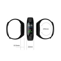 Bratara fitness MRG M-M3, Bluetooth, Smart, Negru C472