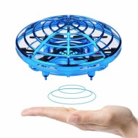 Mini Drona UFO MRG M-909, Senzori infrarosu, Diametru 11 cm, Albastru C520