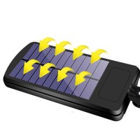 Lampa solara stradala MRG M-6037, Panou solar, 100 LED Cob, Negru C527