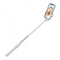 Selfie Stick MRG MR1, Pentru telefon, Trepied, 360 grade, Alb C638