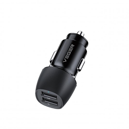 Incarcator auto VEGER CC316-2A, 17W, 2x USB, Fast Charge, Negru C705