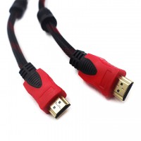 Cablu Hdmi MRG M749, Digital, 5m, Negru cu Rosu C750