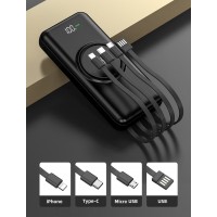 Power Bank Wireless MRG M762, 10000mah, 3in1, Negru C762