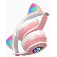 Casti On Ear MRG MCXTB39M, Bluetooth, Lumina RGB, Roz C763