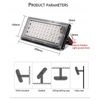 Proiector Dreptunghiular MRG M836, 220v , 50w, Led SMD C836