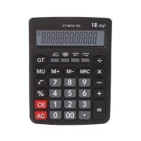 Calculator de Birou MRG MCT9018 , 12 digits, Auto Replay, LCD, Negru C880