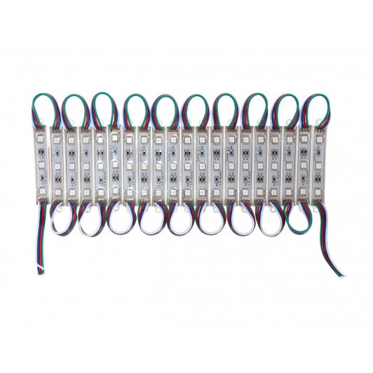 Set 20x Modul 3 Led SMD RGB MRG M912, SMD 5050, 12v, Multicolor C912