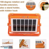 Proiector Led Solar 500W MRG M924, 336 LED, Portabil, Cu acumulator, Powerbank C924