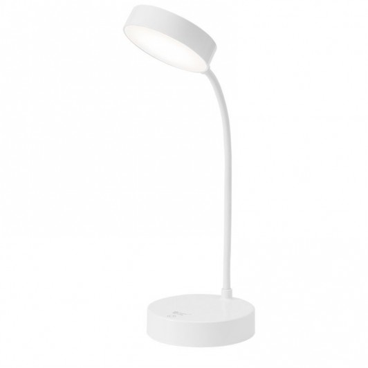 Lampa LED Flexibila de Birou MRG M1631, Reincarcabila, Touch , Alba C962