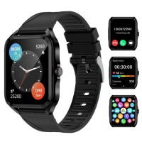 Ceas Smartwatch MRG MLC204, Bluetooth, Apeluri, Sms, Social Media, Silicon Negru C968