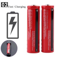 Set 2x Acumulator 18650 3,7V MRG MMMC,6800 mAh, Li-ion, Reincarcabil, Rosu C1014