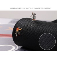 Covor Baie Antiderapant MRG M1032, Oval, Absorbant, Cauciucat, Albastru C1032