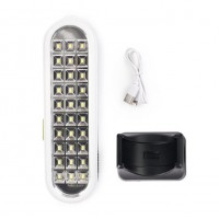 Lampa Led Lucru 30W MRG MGD6830 , 30 LED SMD, Acumulator, USB, Alb C1075