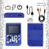 Consola de Jocuri Portabila MRG SUP M1086, 400 Jocuri, LCD, Albastru C1086