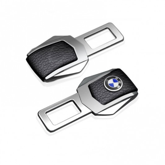 Set 2x Adaptoare Centura Siguranta Falsa MRG M1089, Piele Chrome BMW C1089