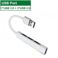 Adaptor Hub USB MRG MGL232, 4 x USB, USB 3.0, Multiport 4 in 1 C1111