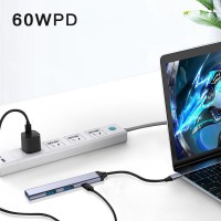 Adaptor Hub USB Type-C PD MRG MGL232, 3x USB, USB 3.0, Multiport 4 in 1 C1117