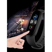 Bratara Fitness Smart MRG MM5, Compatibil Android si iOS, Bluetooth, Negru C1122