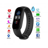 Bratara Fitness Smart MRG MM5, Compatibil Android si iOS, Bluetooth, Negru C1122