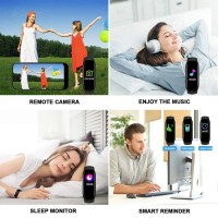 Bratara Fitness Smart MRG MM5, Compatibil Android si iOS, Bluetooth, Negru C1122