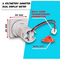 Voltmetru si Ampemetru Digital MRG MAD22 , Patrat, LCD, AC 50-500V, 100A C1125