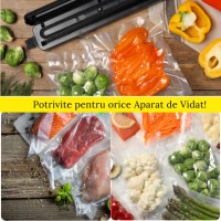 Set 100x Pungi Vidat Alimente MRG M1119, 30x20 cm, Universale, fara BPA C1130