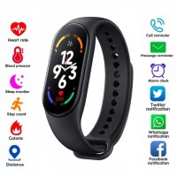 Bratara Fitness Smart MRG MM7, Compatibil Android si iOS, Bluetooth, Negru C1140